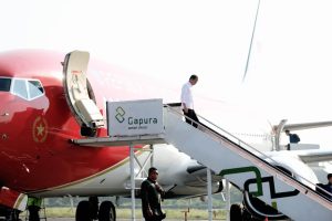 Kapolda Lampung dan Pj. Gubernur Samsudin Sambut Presiden Jokowi, Resmikan Tiga Proyek Strategis Nasional di Lampung