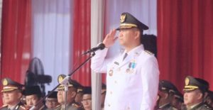 Pj Bupati Henky Putrawan Jadi Inspektur Upacara HUT RI KE-79 di Kabupaten Muara Enim