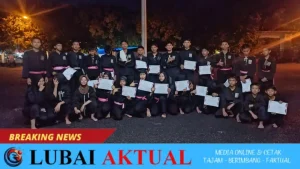 32 Siswa PSHT Komisariat DPRD OKU Ikuti Ujian Kenaikan Sabuk
