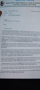 Kuasa Hukum Sabuna Muhtarim Somasi PT BSM Terkait Dugaan Penyerobotan Lahan