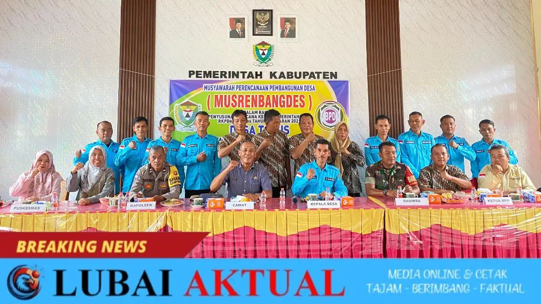 Musyawarah Desa (Musdes) Tapus dalam rangka penyusunan Rencana Kerja Pemerintah Desa (RKPDES) Tahun Anggaran 2025.