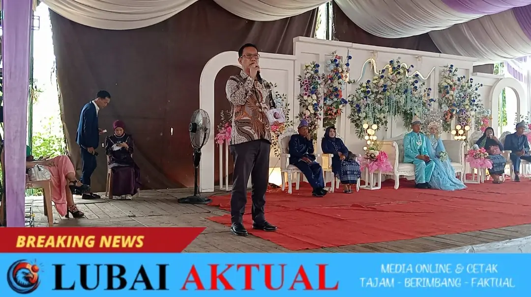Foto: Camat Sungai Rotan, Chandra Firmansyah, SE., M.Si., menyampaikan kata sambutan.