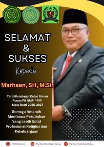 Marhaen Terpilih Pimpin IKAFH UMP 99 Palembang Periode 2025–2027: Ini Harapan Alumni