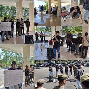 Jembatan Runtuh, Rakyat Datang, Tapi Pemimpinnya Tak Ada: Aliansi Mahasiswa dan Pemuda Lahat Hanya Ditemui Para “Pengganti”
