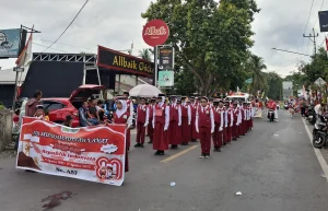 SD Muhammadiyah Lahat Juara Lomba Baris-Berbaris HUT RI ke-80
