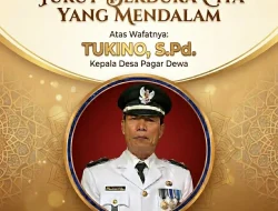 Forum Kepala Desa Lubai Ulu Berduka, Kades Pagar Dewa Tukino Tutup Usia