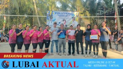 Pagar Dewa Juarai Turnamen Bola Voli Putri Se-Kecamatan Lubai dan Lubai Ulu