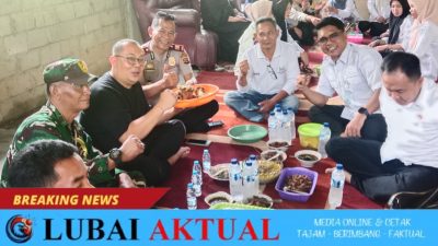 Camat Lubai Gelar Halal Bihalal Bersama Forkopimcam dan Awak Media