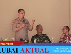 Hadiri Rapat HUT RI ke-81 di Lubai Ulu, Kapolsek Lubai Tegaskan Kesiapan Pengamanan