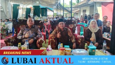 Anggota DPRD Muara Enim Yusuf Effendi Hadiri Resepsi Pernikahan Warga di Desa Karang Mulya