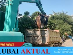 Camat Lubai Ulu Bersinergi dengan Pertamina Bersihkan Sampah di Bawah Jembatan Lubai