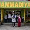 Ketua RT 06 Ibu Desnita Pimpin Upacara Bendera di SD Muhammadiyah Lahat