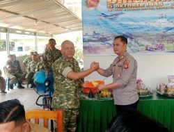 Hadiri Potong Tumpeng HUT TNI ke-81, Polsek Lubai Tegaskan Soliditas Bersama Koramil 404-08/Rambang Lubai